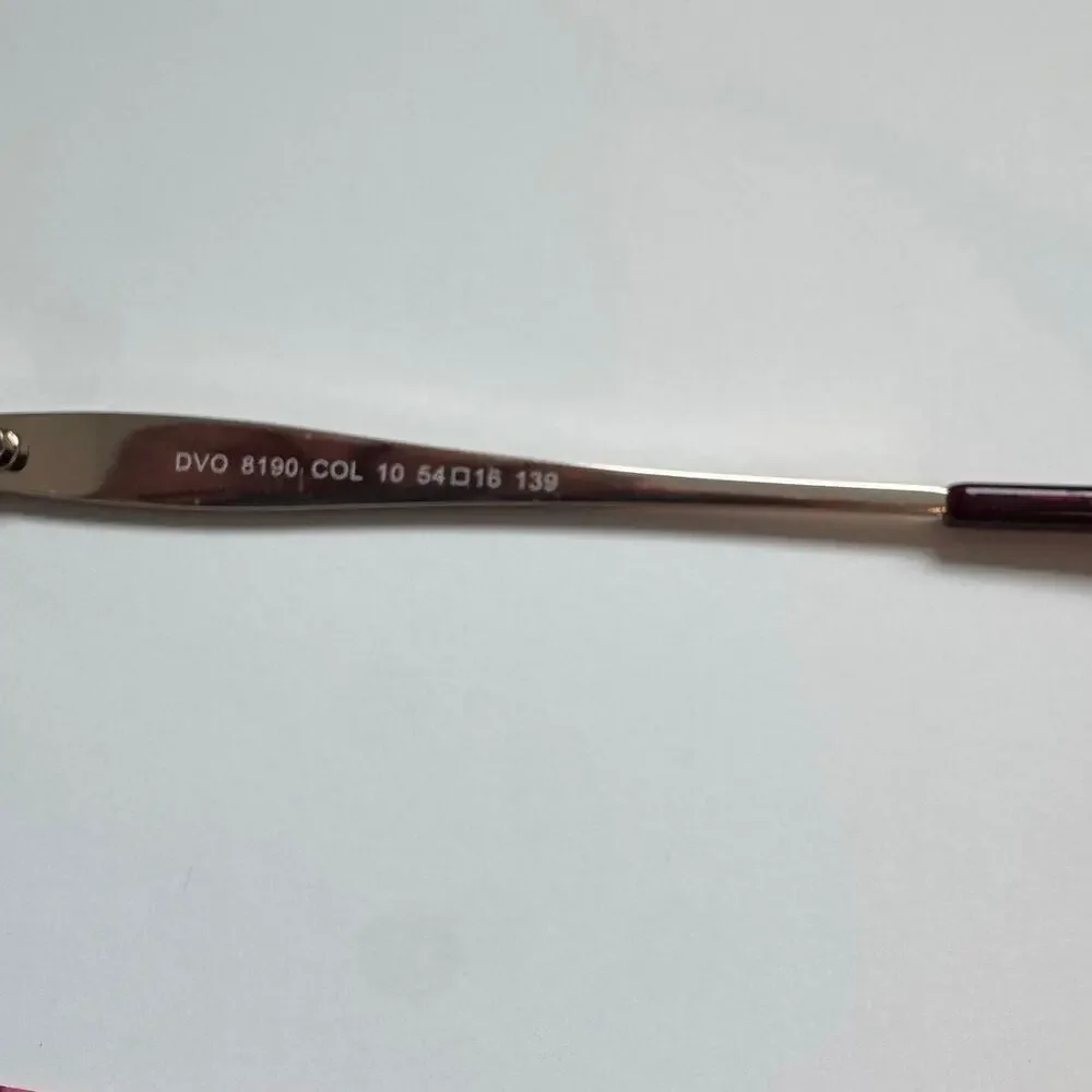 NEW Di Valdi 8190 gold glitter cat eye glasses